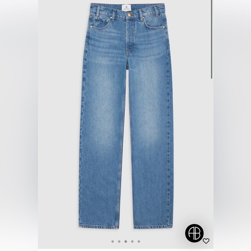🏷️ANINE BING GAVIN LONG JEAN - ATLANTIC BLUE INSEAM 28”. Size 27